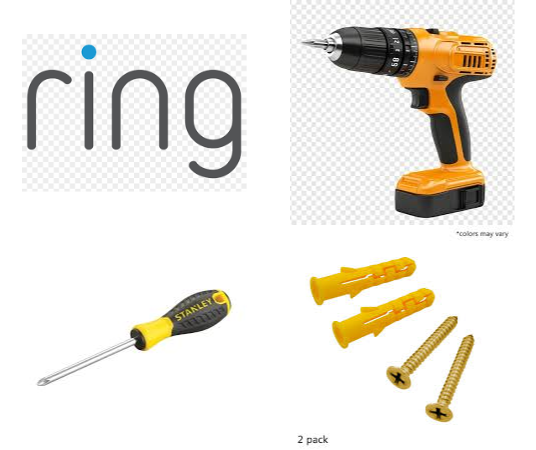 Tools for installing Ring Doorbell